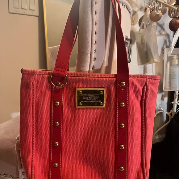 Sale! ✨Louis Vuitton Cabas MM Antiqua tote bag in Pink canvas ✨ - Picture 7 of 7